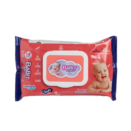 Babit Baby Cleansing & Moisturizing Wet Wipes 50 Pcs