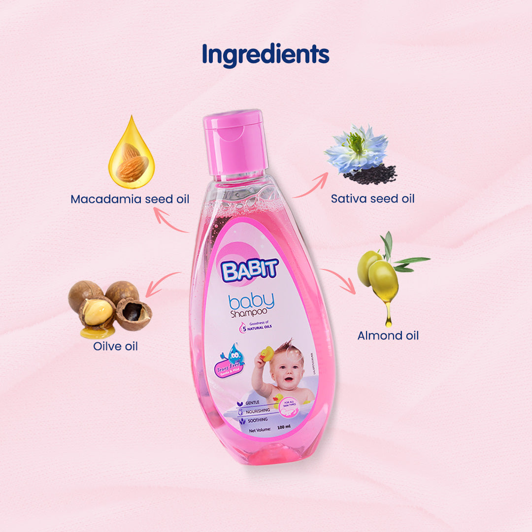 Babit Baby Shampoo with No Tear Formula